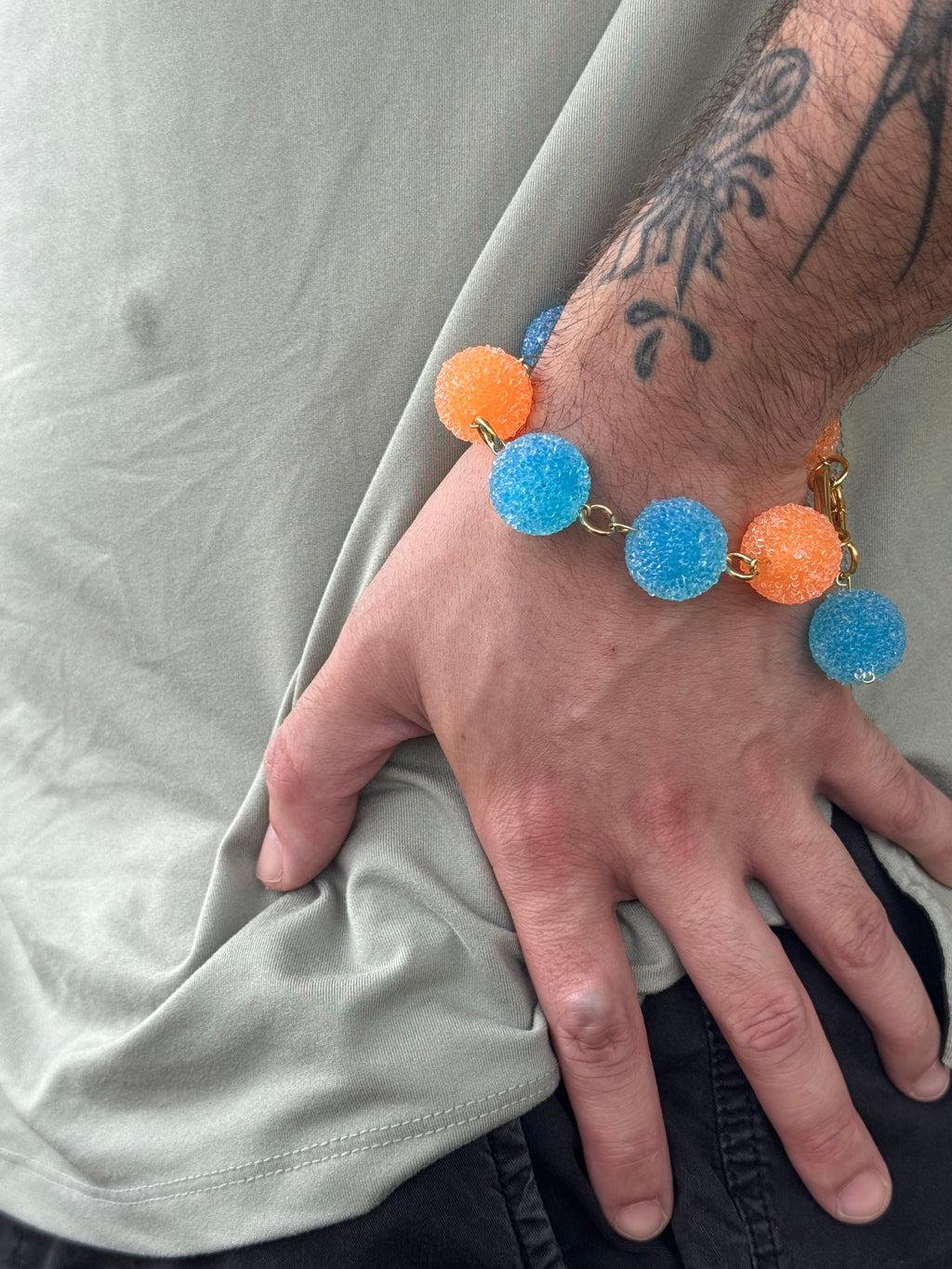Faux Candy Gumdrop Charm Bracelet